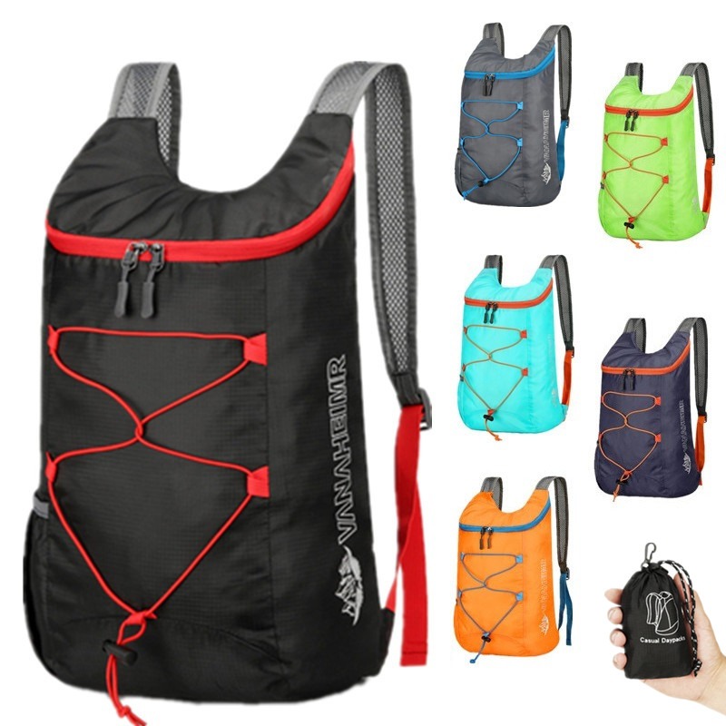 Hiking Backpack Waterproof - Zaino pieghevole multifunzionale per esterni, borsa