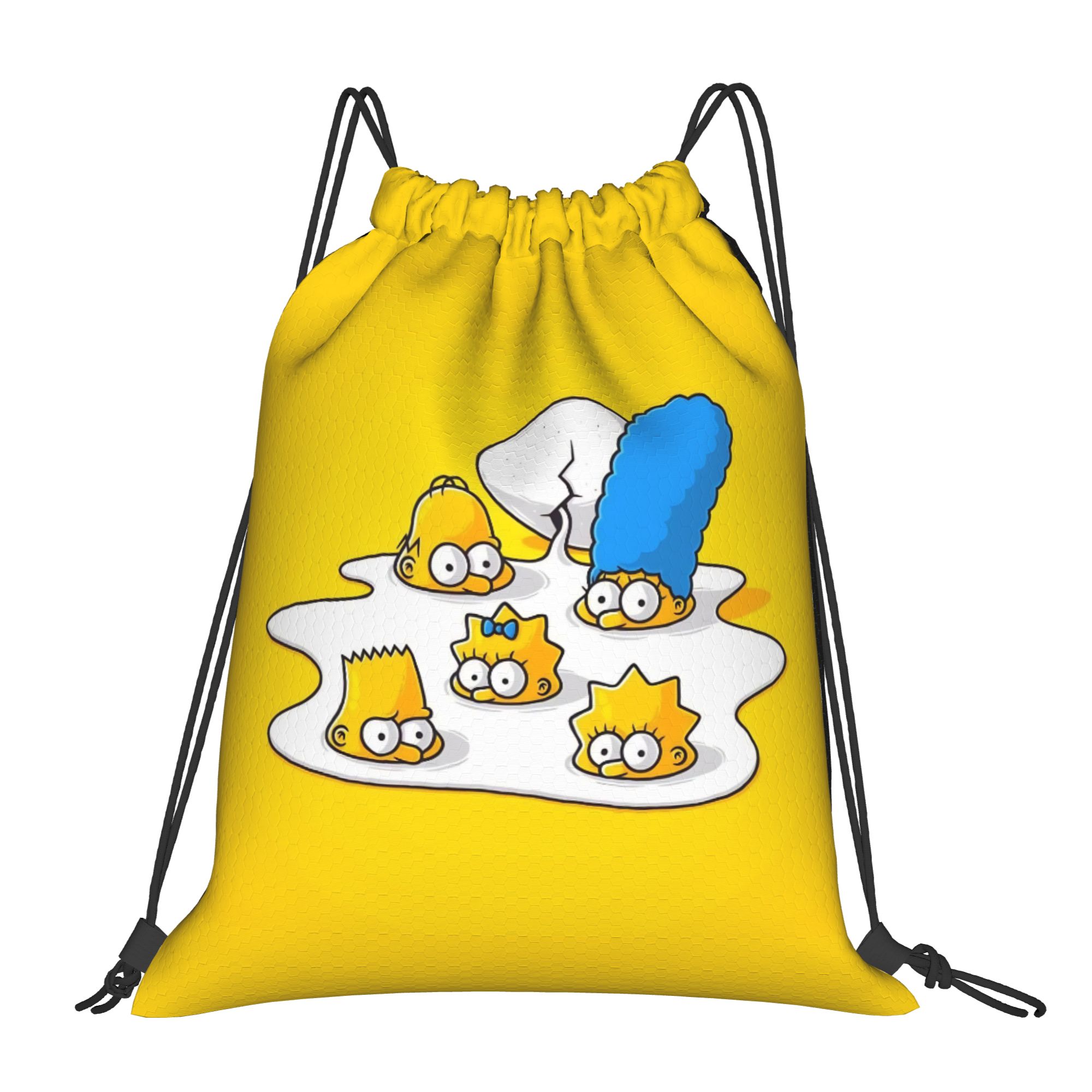 Drawstring Gym Bag - Zaino con Coulisse Simpsonsed Cartoon, Borsa