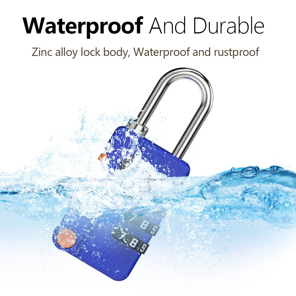 Travel Backpack Anti Theft - Lucchetto a combinazione a 4 cifre