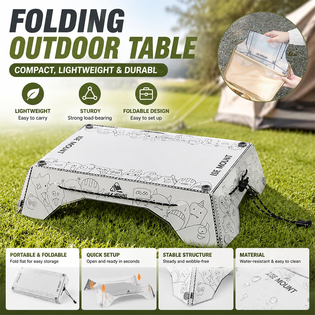 Foldable Backpack Small - Tavolo da Campeggio Pieghevole Ultraleggero in