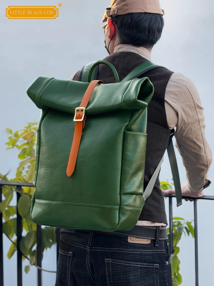 Zaino da Uomo in Vera Pelle di - Leather Backpack Vintage recensione e prezzo