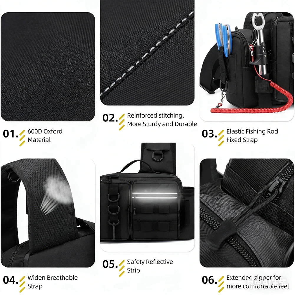 Zaino da pesca con portacanna  - Hiking Backpack Waterproof recensione e prezzo