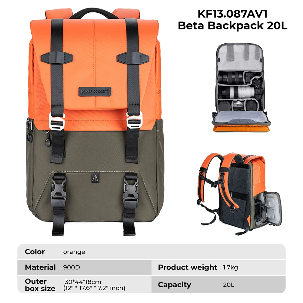 Zaino Fotografico K&F CONCEPT, - Rain Cover Backpack recensione e prezzo