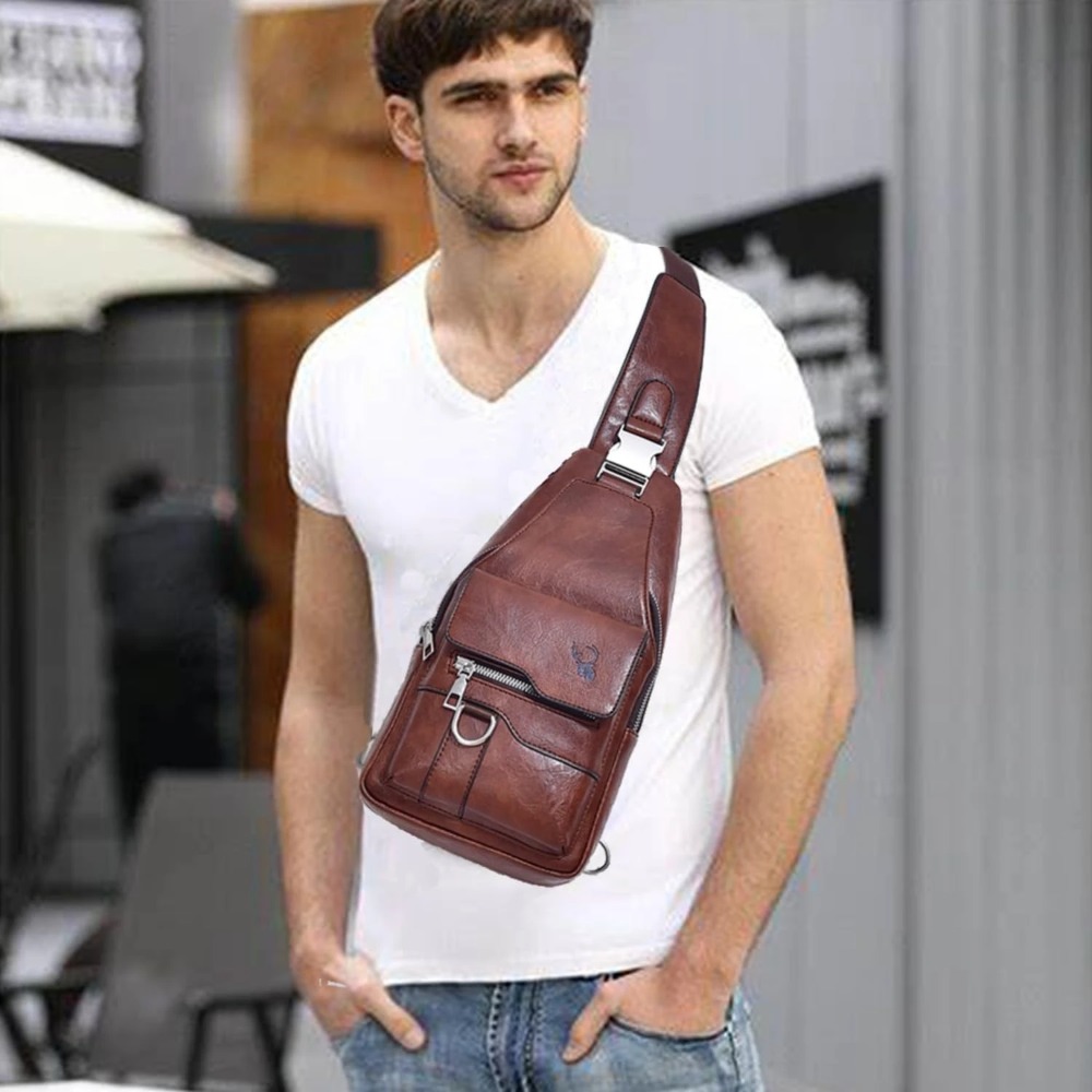 Borsa a tracolla da uomo, bors - Sling Backpack Shoulder recensione e prezzo